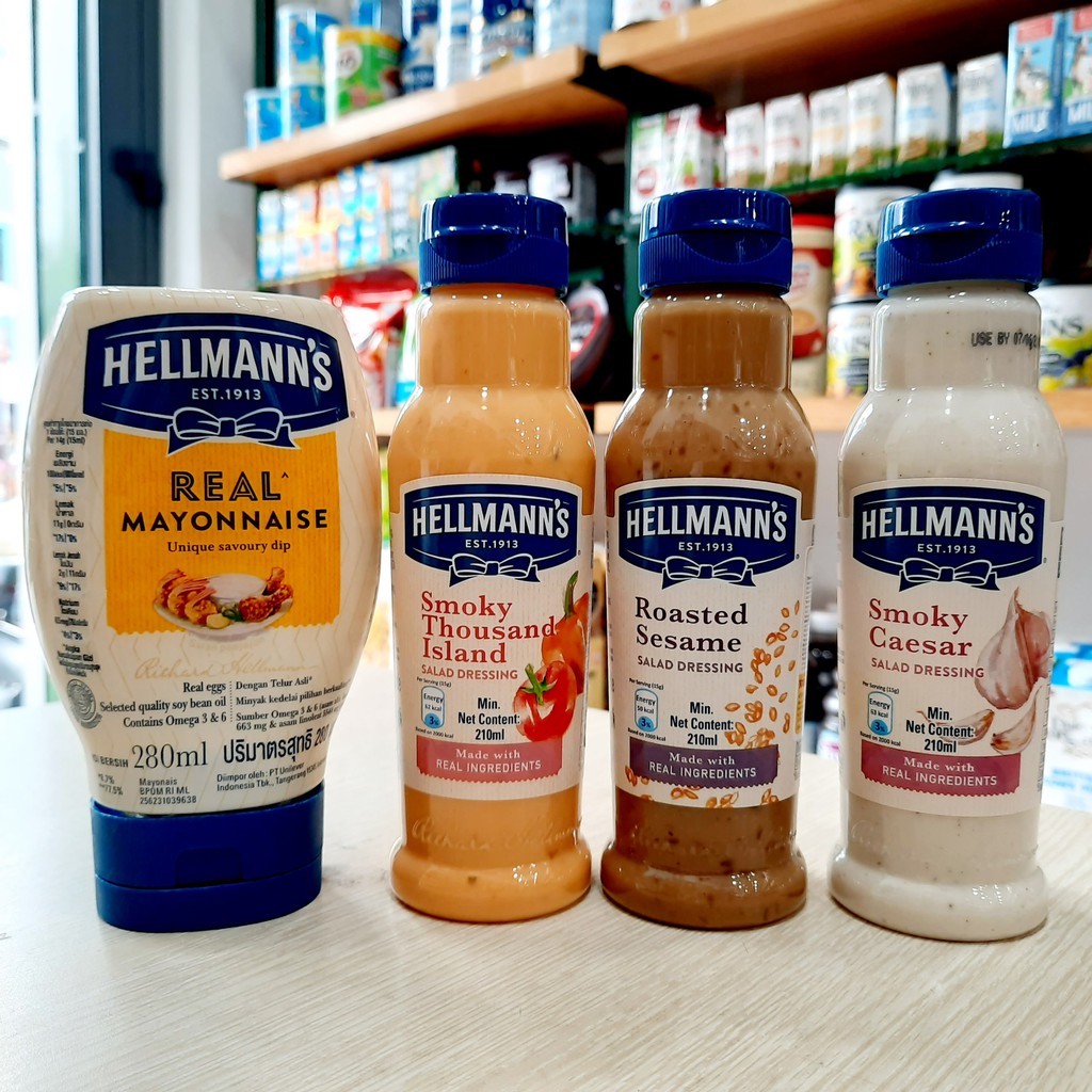 Sốt Mayonnaise, sốt Salad, sốt mè rang HELLMANN'S . Date 07/2022