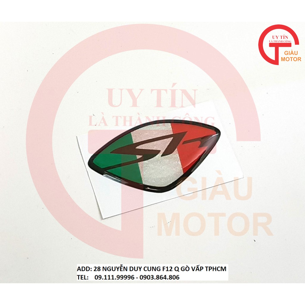 LOGO BẮNG DECAL DẺO DÁN CHO XE SH Ý CHẮC CHẮN