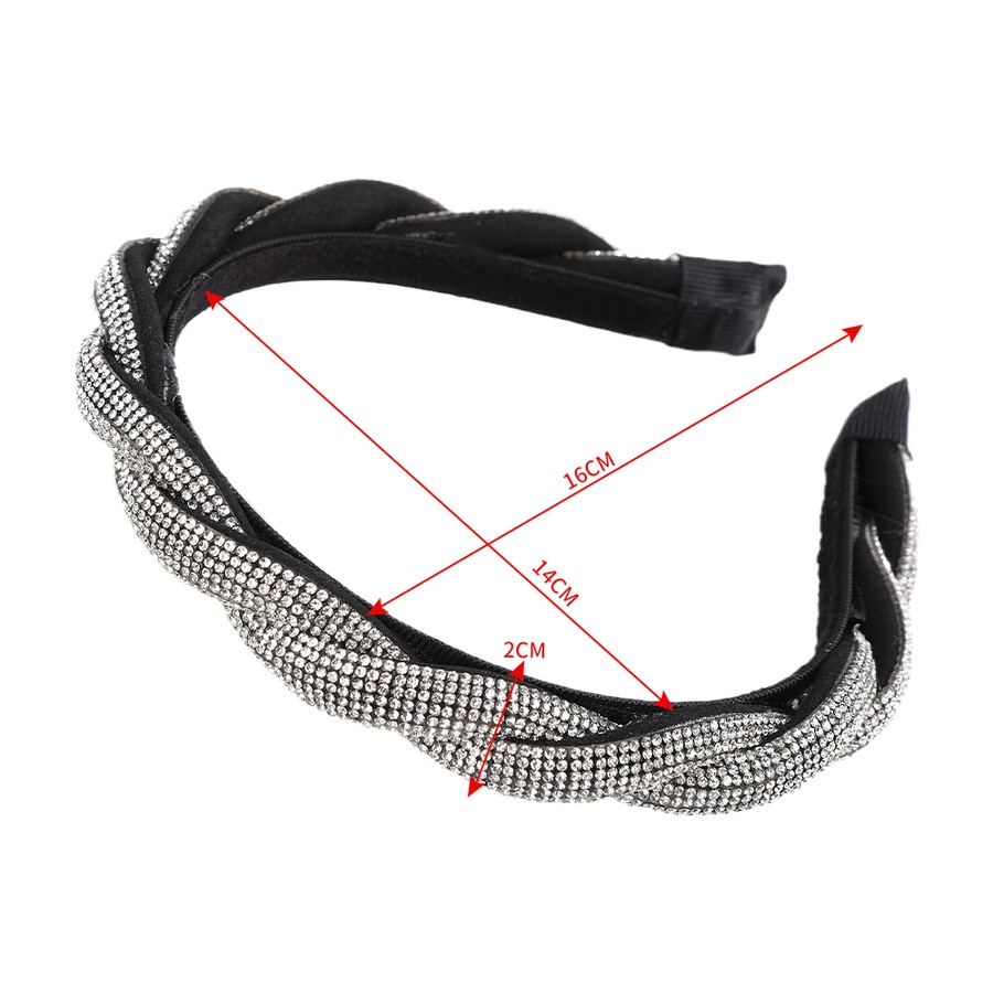 Cài Tóc Đính Đá Màu Đen Phong Cách Hàn Quốc Cho Nữ