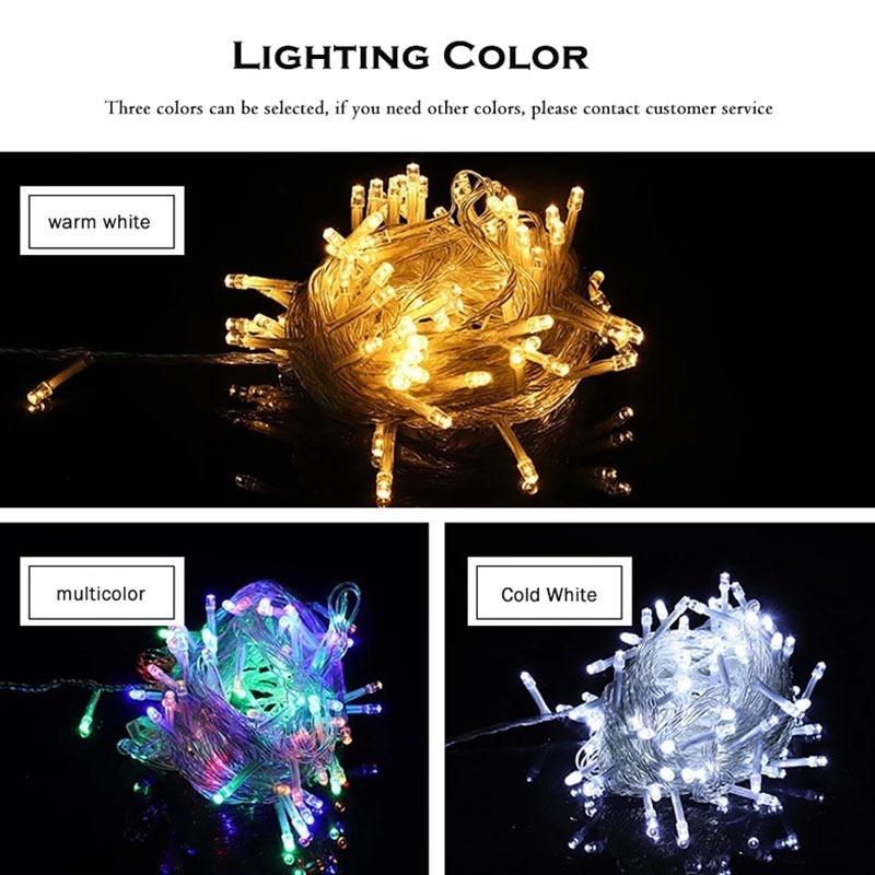 Dây Đèn LED 10M Chống Nước Nhiều Màu Trang Trí Lễ Phục Sinh