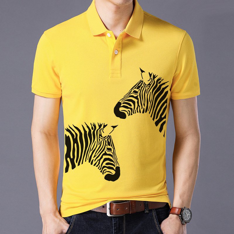 Áo thun polo in ngựa vằn , áo thun nam có cổ ngắn tay - PLI02 | BigBuy360 - bigbuy360.vn