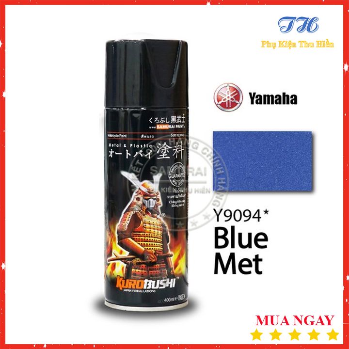 Sơn Xịt Samurai Màu Xám Đen Mờ - Mã Y9494