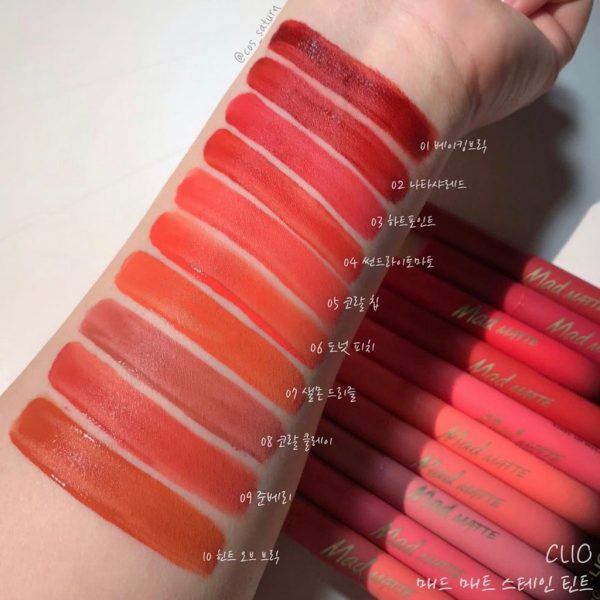 Son Bấm dạng kem lỳ siêu mềm mịn Clio Mad Matte