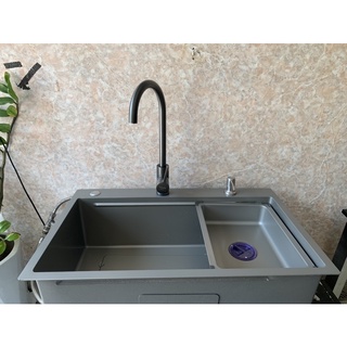 Chậu rửa đa năng + vòi rửa + bình xịt vòi rửa bát