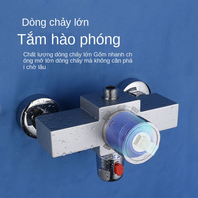 Máy nước nóng năng lượng mặt trời thông minh van điều chỉnh nhiệt van trộn nước nóng lạnh mặt vòi sen chuyên dụng điều c