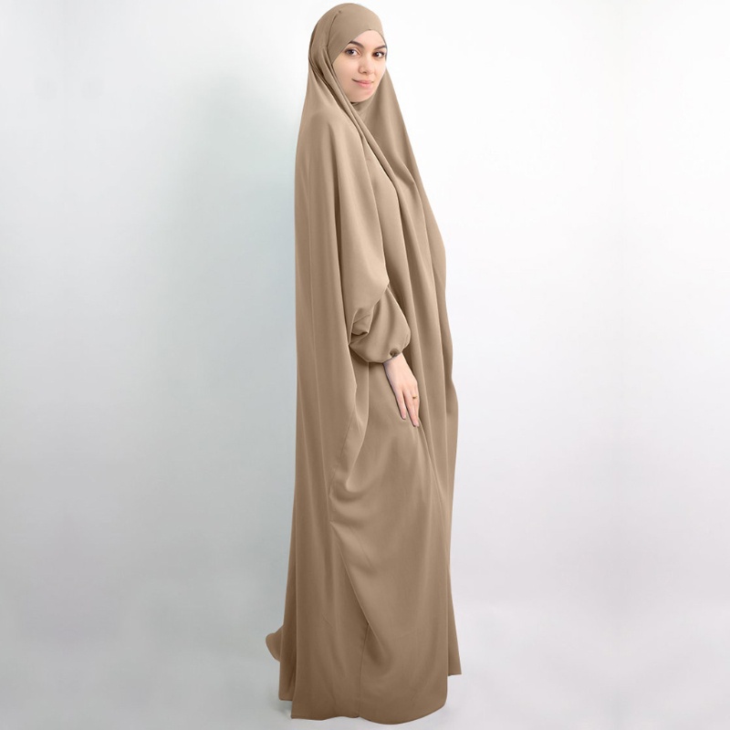 Xiangbao Đầm Hồi Giáo Một Mảnh Che Phủ Toàn Diện Cho Nữ Lễ Hội Eid Jilbab Qua Đầu Abaya Kaftan Dubai