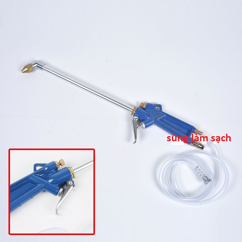 Súng xịt rửa động cơ, lốc máy ô tô, khoang máy dùng khí nén