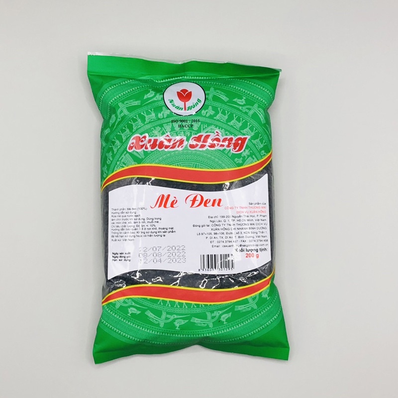 Mè đen hạt mè đen hạt vừng đen Xuân Hồng 200g