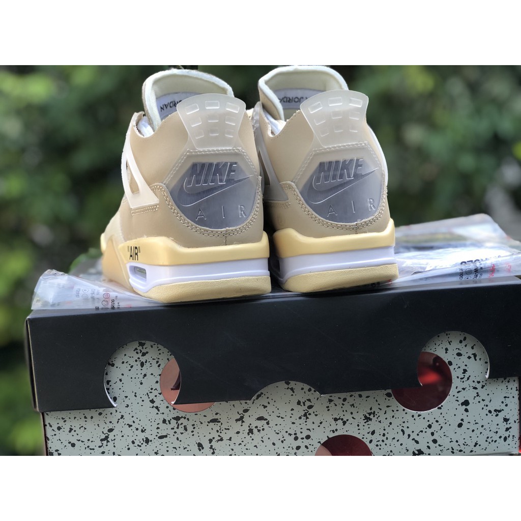 Giày Jordan 4 Retro Off-White Sail thể thao nam nữ đế cao hàng cao cấp FULL BOX | BigBuy360 - bigbuy360.vn