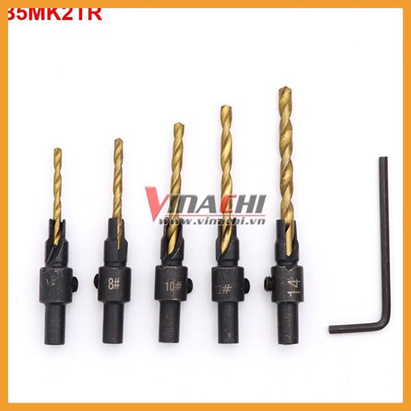 Bộ 5 mũi khoan 2 tầng