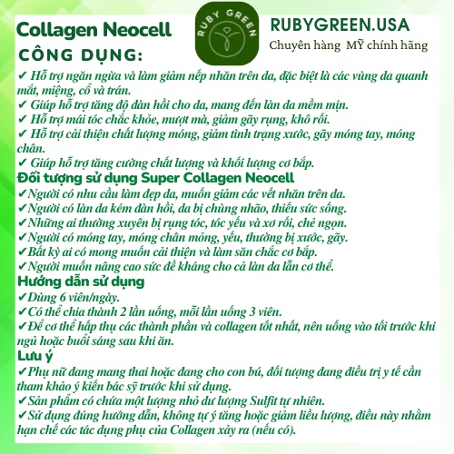 Viên uống Collagen Neocell Super Collagen + Vitamin C & Biotin 360 Viên