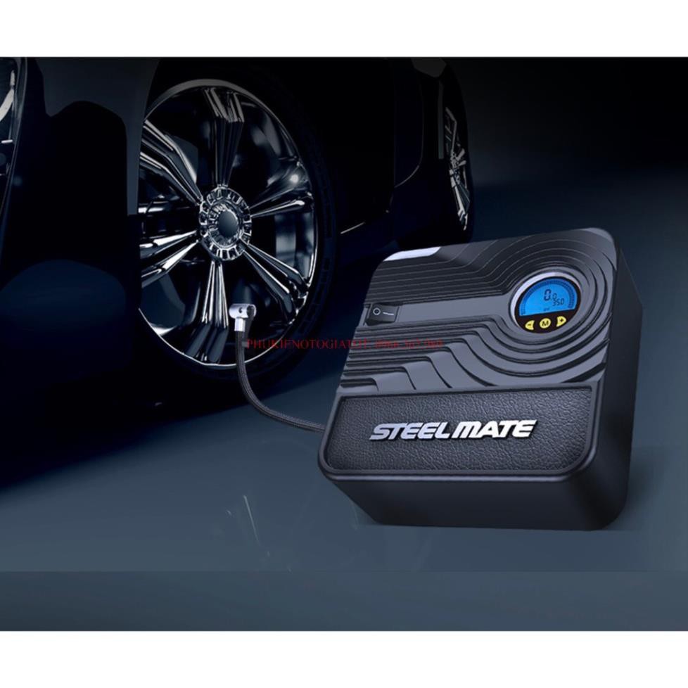 Bơm lốp ô tô STEELMATE tự ngắt P05 và P03 đồng hồ cơ mã lực lớn siêu bền