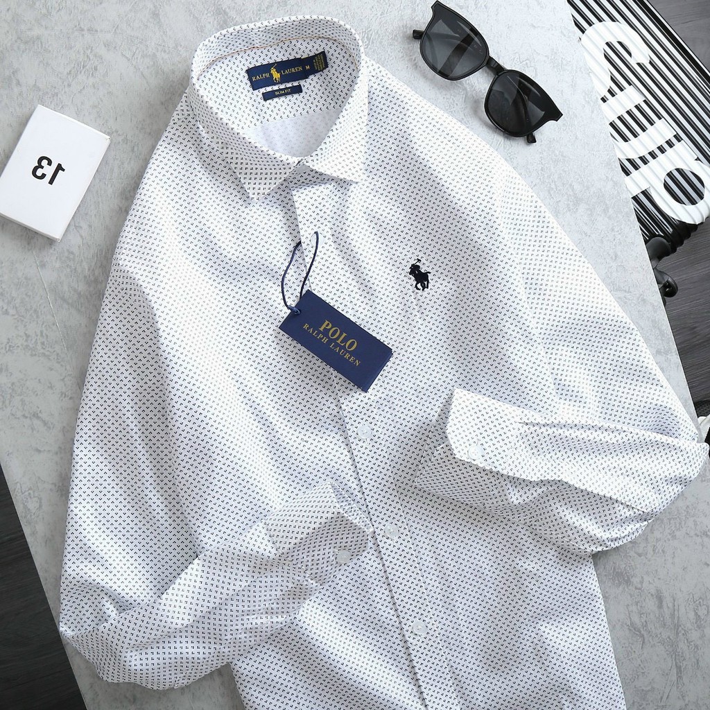 [Cotton lụa] Áo sơ mi nam tay dài Polo Ralph Lauren Shirts Sơ Vin vnxk Mỹ xịn 11 họa tiết nổi | BigBuy360 - bigbuy360.vn
