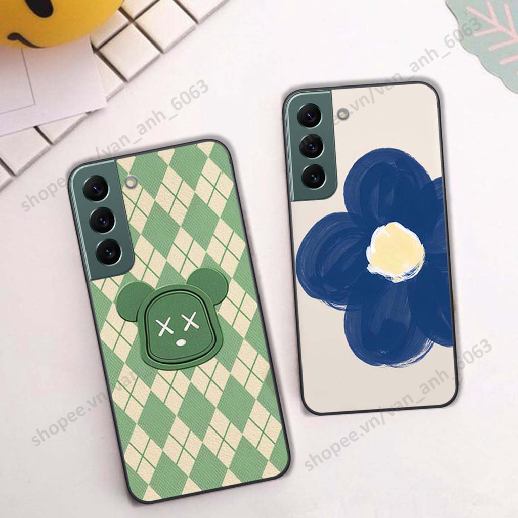 Ốp lưng Samsung S22 / S22 Plus / S22 Ultra / S22+ in hình hoa, gấu rich bear nghệ thuật, thời trang
