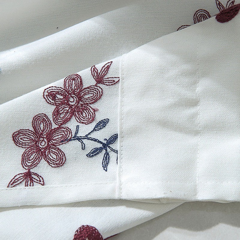 Rèm Cửa Trang Trí Kiểu Ngắn Họa Tiết Hoa Xinh Bắt Mắt