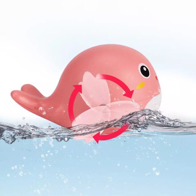 Thú bơi vui nhộn vặn cót hình cá voi con - chạy nhẩy vui nhộn cùng bé siêu đáng yêu