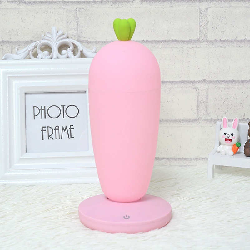 Đèn ngủ cà rốt có đế dễ thương - Decor phòng ngủ - Quà tặng dễ thương