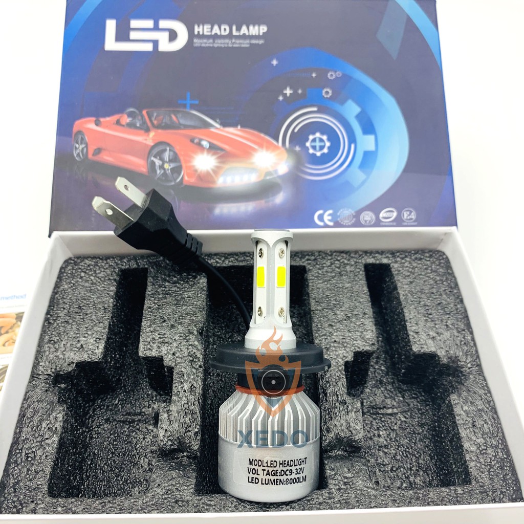 ĐÈN PHA LED C6 3 TIM LED H4 - LEDC63Tim01