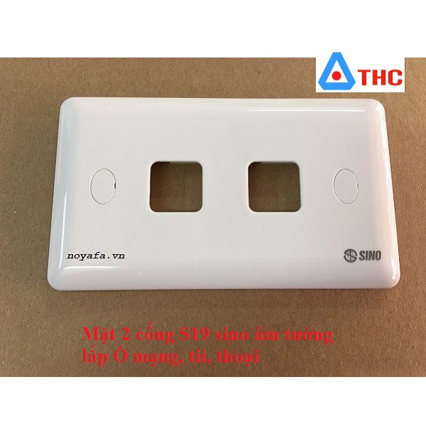 Bộ ổ cắm mạng, thoại sino S19 cao cấp