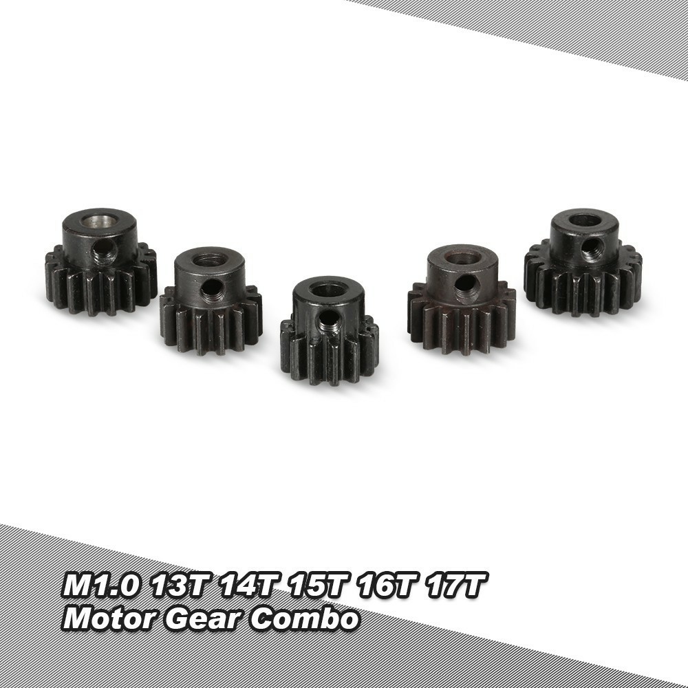 Nhông M1 motor kim loại  13T 14T 15T 16T 17T chống rỉ cho xe điều khiển từ xa 1/8