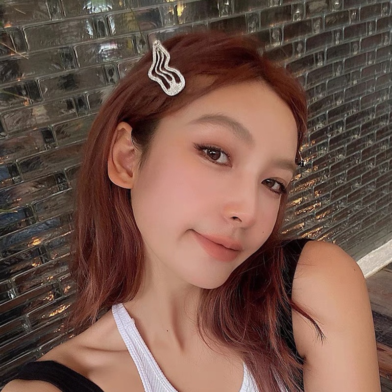 Kẹp Tóc Gợn Sóng Đính Đá Thời Trang