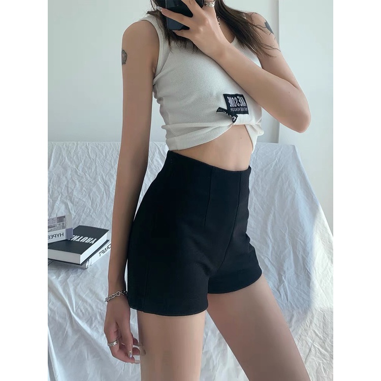 Quần Đùi Nữ Cạp Cao Chất Umi Hàn - Tharo Clothing - [QUAN17]