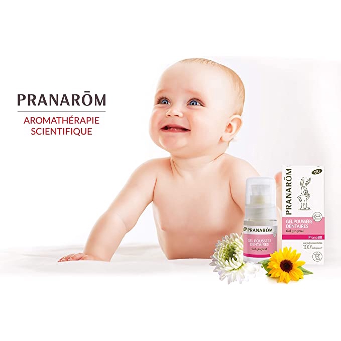 Gel Pranarom hữu cơ làm dịu nướu khi mọc răng cho bé từ 5 tháng tuổi - 15ml