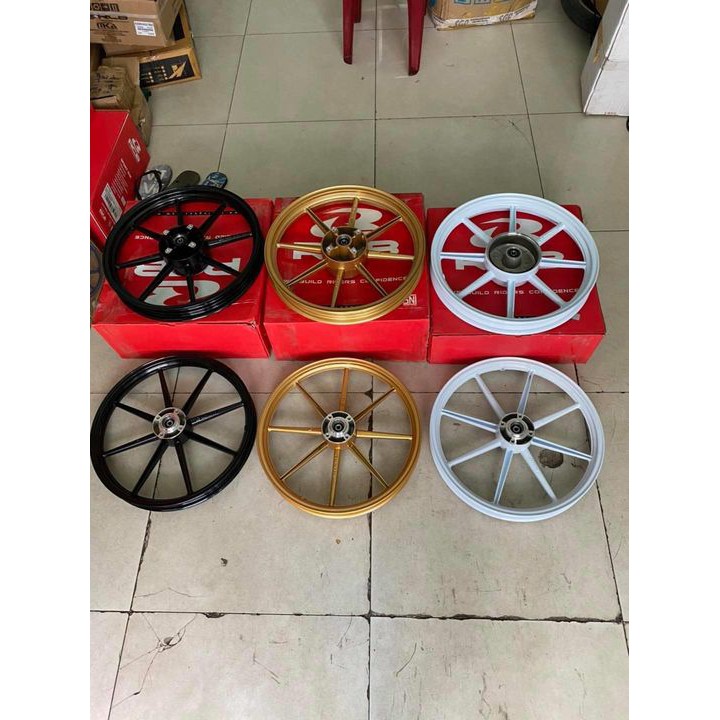 Mâm RCB 8 cây 1 đĩa size 1.6 1.85 chính hãng gắn Sirius , taurus , exciter