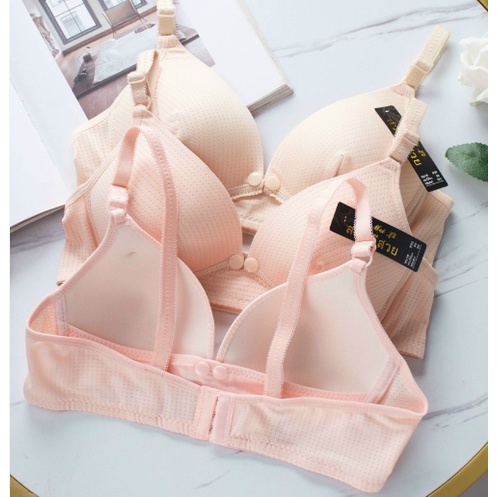 Áo lót bầu áo lót cho con bú mở cúc ngang Thái Lan - chất thông hơi - Size 38/40/42 AOBAU01