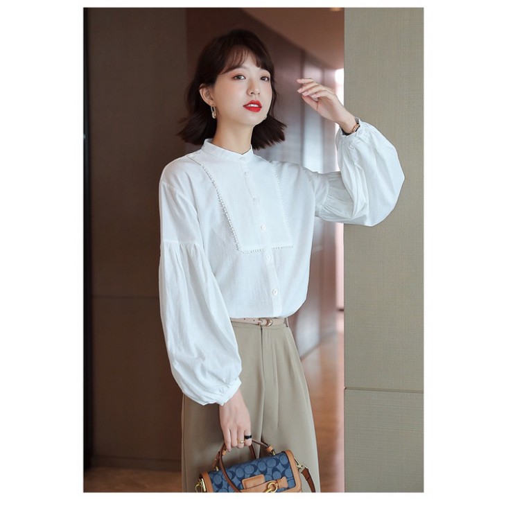 áo babydoll tay bồng tiểu thư hàng QCCC , áo sơ mi cổ vuông thêu ao.vn | BigBuy360 - bigbuy360.vn