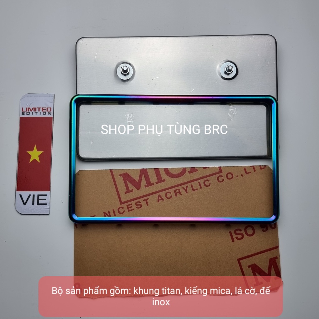 Biển số titan loại dài