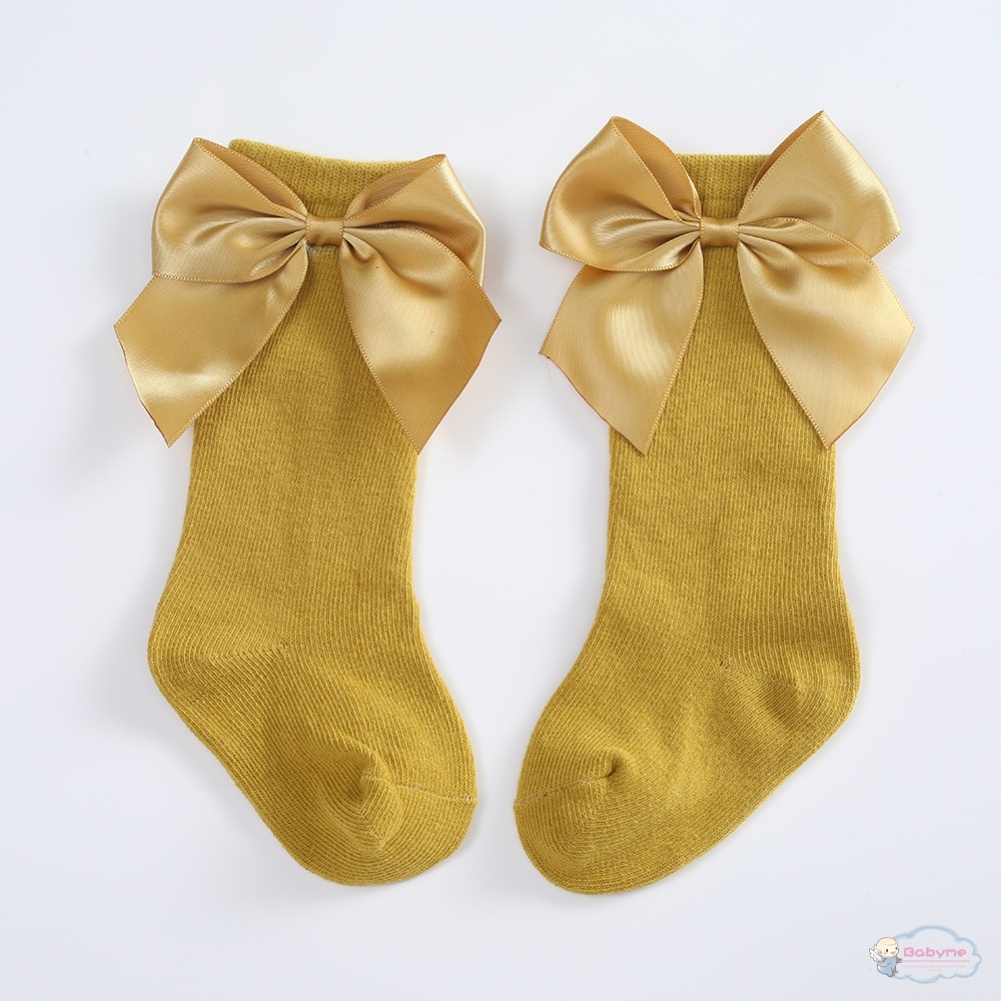 Tất Cotton Phối Ren Đính Nơ Dành Cho Bé Gái 0-3 Tuổi