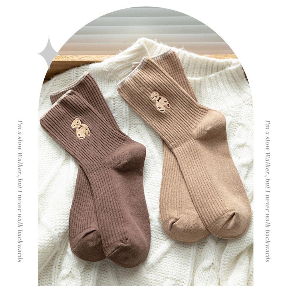 LUOL Vớ Cotton Thấm Hút Mồ Hôi Thoáng Khí Thêu Họa Tiết Hoạt Hình Dễ Thương Cho Nam