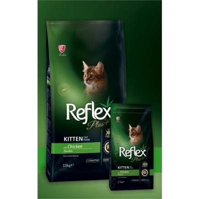 8kg 15kg Hạt Reflex Plus Chicken Kitten-Adult vị gà cho mèo