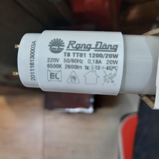 BÓNG ĐÈN TUBE LED RẠNG ĐÔNG 20W DÀI 1,2M T8 ÁNH SÁNG TRẮNG ( MODEL : T8 TT01 1200/20W )