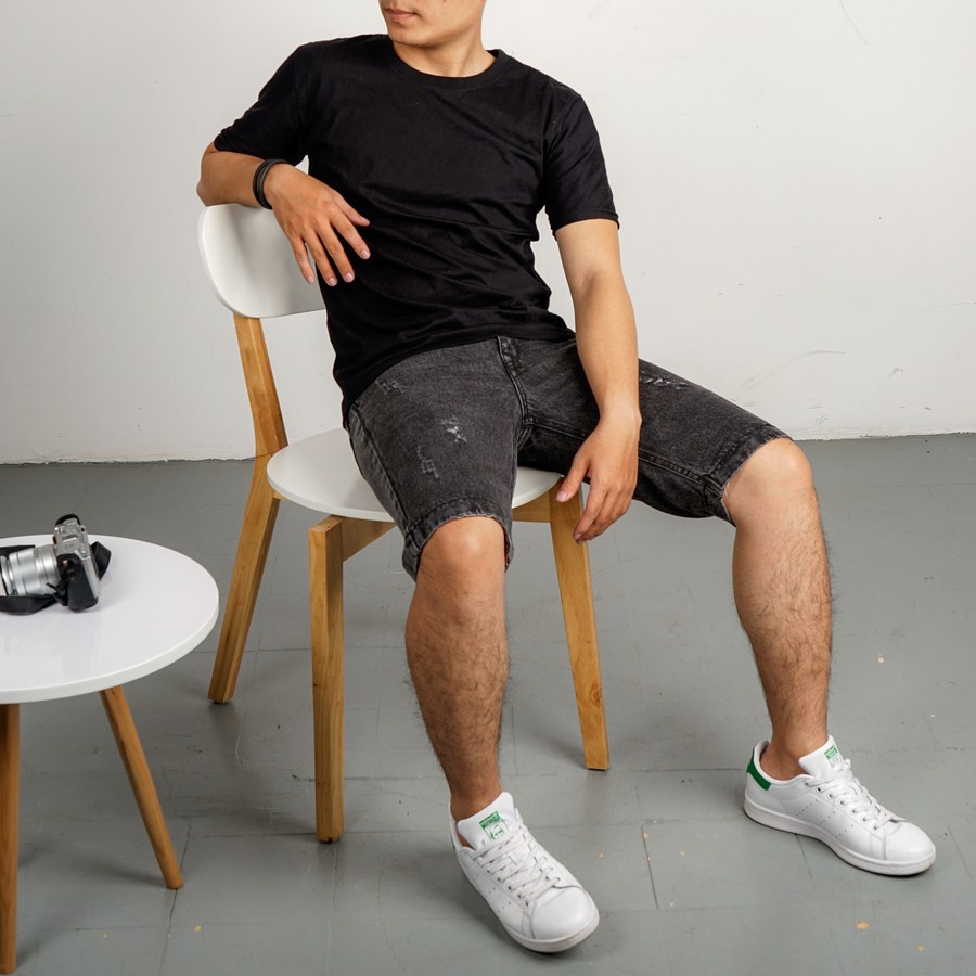 Quần short nam Q32 MĐ trắng xanh cào rách | BigBuy360 - bigbuy360.vn