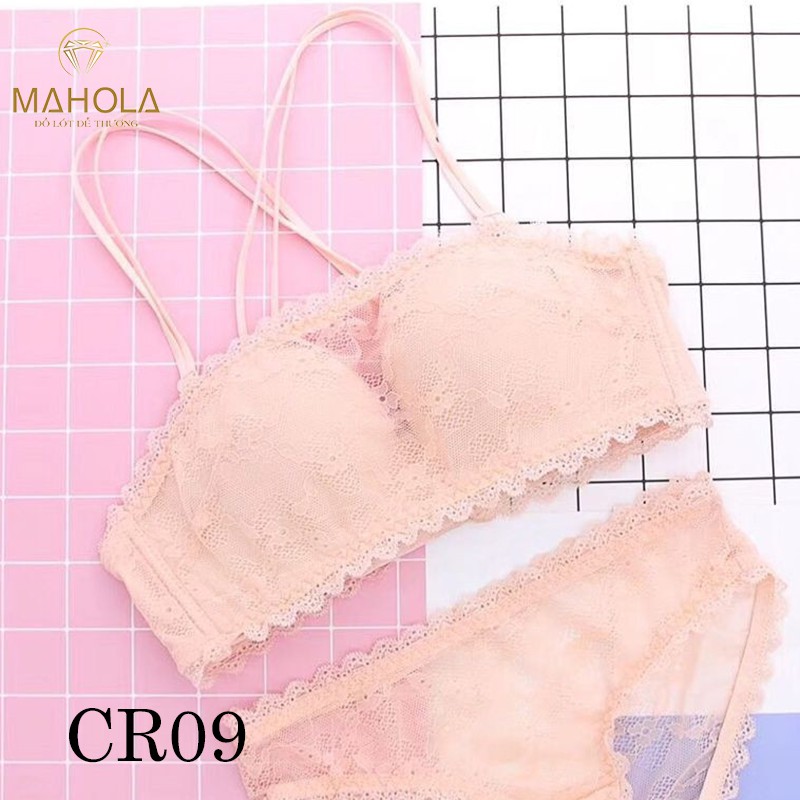 Áo Lót Đệm Vừa Không Gọng Phối Ren Mahola CR09