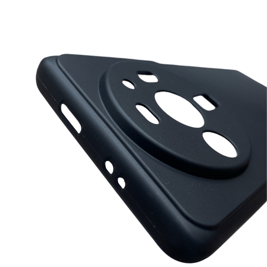 Ốp lưng silicon đen nhám cho Xiaomi Mi 12s Ultra không bám vân tay, khoét riêng từng mắt camera