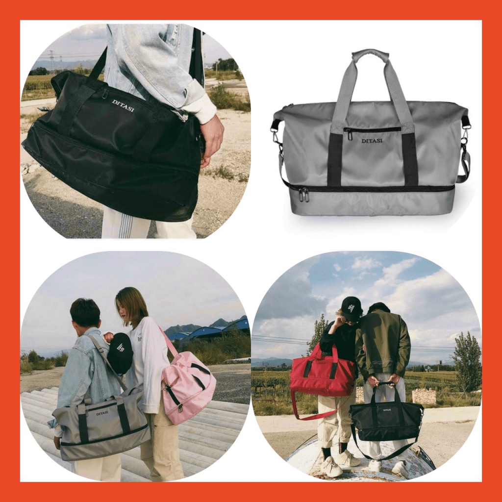 Túi du lịch chất liệu vải Kaki cao cấp,Size lớn 60 x 37cm thiết kế dây kéo đáy tăng chiều cao túi tiện lợi