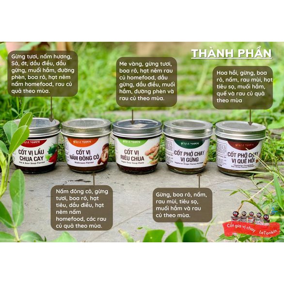 Cốt phở chay vị Gừng Letonkin nấu bún phở gà cực ngon