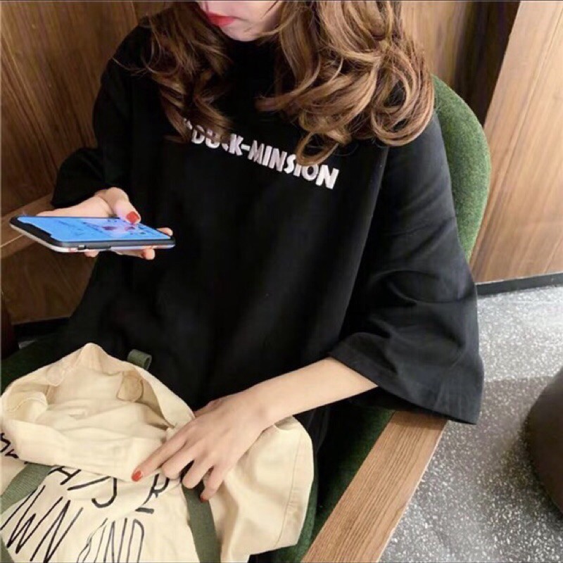 [EGANDA] Áo Thun Form Thụng in hình vịt 2 mặt tay lỡ, Áo Thun Form Thụng unisex