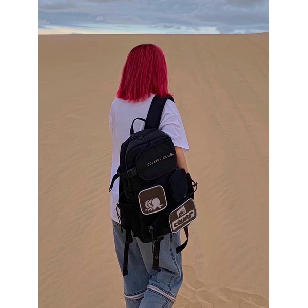 Balo Colkids Ss6 Backpack Chất Vải Canvas Cao Cấp Trượt Nước Cặp Đi Học Colkids Club Balo 2810 Shop