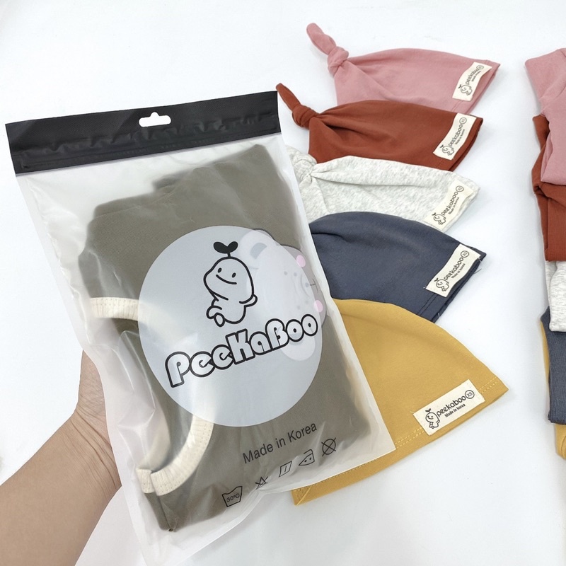 Bộ gấu kèm mũ chất cotton Hàn cao cấp co giãn 4 chiều