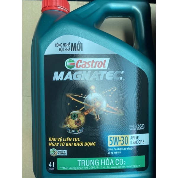 Dầu Nhớt ô tô Castrol Magnatec 5w30 (bao bì mới) dùng cho động cơ xăng và hybrid