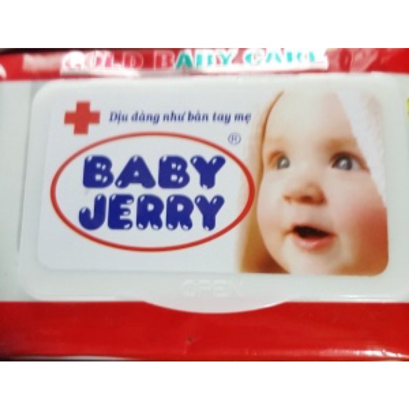 Khăn ướt Baby Jerry gói 80 tờ