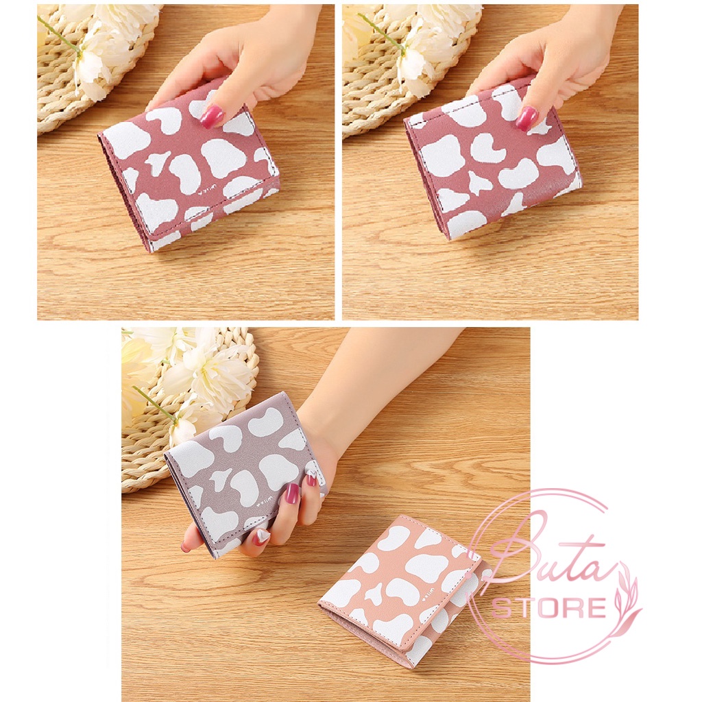 Ví Cầm Tay Mini Da Đốm Phong Cách Hàn Quốc Dễ Thương Buta VI04