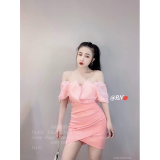 váy body trễ vai