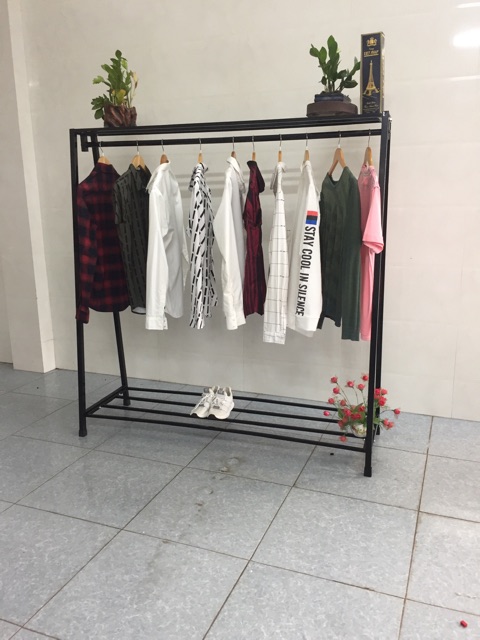 Kệ chữ A vuông một tầng treo quần áo