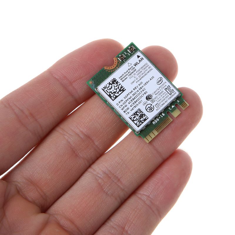 Thẻ WiFi Băng Tần Kép Không Dây NGFF-AC Chuyên Dụng Cho DELL 7260NGW for M 2