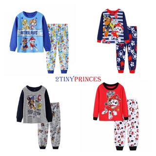 Bộ quần áo chú chó cứu hộ - Đồ bộ dài tay cho bé trai DT07